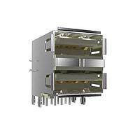 Amphenol FCI 72309-7024RLF USB Type A Connectors 8P S/D THLF
