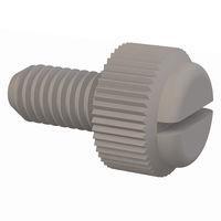 Essentra Components 50M060100T012 Slotted Thumb Slotted Thumb Screw, M6 X 1 Thread, 12mm Lg