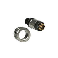 NorComp 858-008-203RLS1 Straight IP67 Female M12 Cable Mount 8 Position Straight Solder Cup