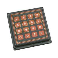 Grayhill 88BB2-072 Keypads Keypad 4x4 White alpha/numeric Blue