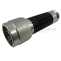 Fairview SA6N10W-01 1 dB Fixed Attenuator N Male To N Female Up To 6 GHz Rated To 10 Watts With Black Aluminum Heatsink Body