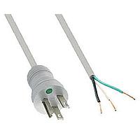 Qualtek Electronics 242003-06 AC Power Hospital Grade Cord 10'0" 3 X 18 GRAY