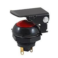 OTTO FG-211121 Switch Bezels / Switch Caps Momentary Flat Red W/Mounting Tabs
