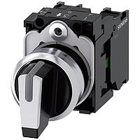 SIEMENS A6X30143165 Multi-Directional Switches SELECTOR SWITCH. I-O-II. BLACK. WHITE