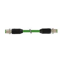 Murrelektronik 7000-44511-7960300 Sensor Cables / Actuator Cables M12 male 0 / M12 male, 0, shielded, Ethernet, PUR 2x2xAWG22 shielded gn UL,CSA+dragchain 3m