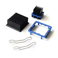 Aavid EA-400-H125-T710 Component Extruded Heat Sink, BGA Clip Attach, 40x40mm, 12.5mm Heat Sink Height, T710 TIM
