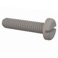 Essentra Components 010832P075PC Pan Slotted Pan Slotted Screw, #8-32 Thread, 3/4 Lg