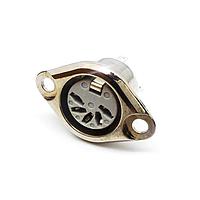 Deltron 630-0500 Chassis Mount DIN Connectors SOCKET NICKEL 5 PIN