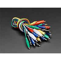 Adafruit 3447 Small Alligator Clip Test Lead (Set of 18)
