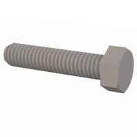 Essentra Components 50M035060J016 Cap Screw Hex Unslotted Bolt, M3.5 X .6 Thread, 16mm Lg