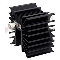 Fairview SA3DFM300W-20  20 dB Fixed Attenuator 7/16 Female To 7/16 Male Directional Up To 3 GHz Rated To 300 Watts With Black Aluminum Heatsink Body
