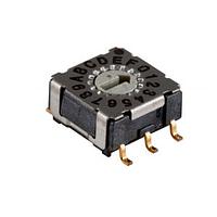 Same Sky (formerly CUI Devices) RDS-10S-74385-SMT DIP Switches Rotary DIP Switch, 7.4 x 7.4 x 3.85 mm, 10 pos, SMT