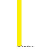 HellermannTyton 558-00328 Adhesive YELLOW STRIPE LABEL, 2, 1/RL