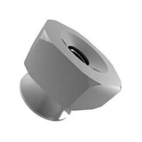 RAF Electronic Hardware 7221-SS Thumb Nut 3/8HEX X 9/32 X 6-32 Thd Hex Thumb Nuts