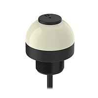 Banner Engineering K50L2RGB7A1QP LED K50 Pro Series: 7-color RGB Audible Indicator; Voltage: 10-30 V dc; Housing: Polycarbonate; IP50; Tone: Steady; Input: Bimodal; Colors: Multicolor; 150 mm (6 in) 5-pin M12 PVC Pigtail QD