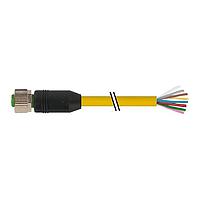 Murrelektronik 7700-17041-U0H1000 Sensor Cables / Actuator Cables M12 female 0 with cable, TPE 8x22AWG ye UL/CSA, ITC/PLTC 10m