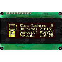 Matrix Orbital LK204-25-422-IY LCD Character Display Modules 20x4 Ylw Txt Blk B/G 25 key LCD