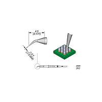 JBC C115124 Soldering Tip (Conical Bent Cartridge Ø 0.1)