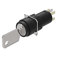 EAO 51-135.022D Keylock Switches IND RND BLK UNV LL