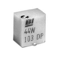 TT Electronics / BI Technologies 44WR25KLFT13 Trimmer Resistors 1/4W 25K Ohms 10% MULTI TURN