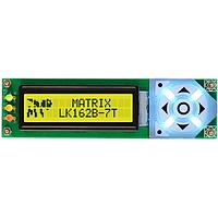 Matrix Orbital LK162B-7T LCD Character Display Modules 16x2 7key Grey Text w/ Yellow-Green B/G