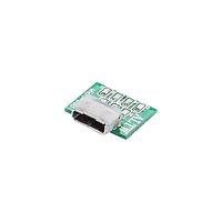 Amphenol LTW MUC-20PFFR-JS8C02 Micro USB Type AB Connectors USB, Micro AB 2.0, Metal, 1.8A+1A, Female Connector, Square, Snap-in, PCB 90, Receptacle, IP68