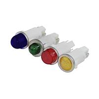 VCC 1092QC6-28V Indicators .5in 28V TAB HI HAT BLUE