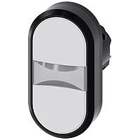 SIEMENS A6X30137648 Flat Button ILLUMINATED TWIN PUSHBUTTON. WHITE.WHITE