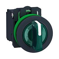 SCHNEIDER XB5FK133G5 Knob Type Selector FLUSH GR. ISS 3 POS MAINT. 120 1NO 1NC
