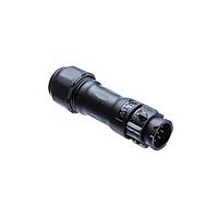 Amphenol LTW BD-08BMMA-QL8MN0 Standard Circular Connector X-Lok, Standard Size, Plastic, 5A, 08 pins, Male Connector, Male Contact, Straight, Push Lock, Crimp, Field Installable without Pin, F6.0 - F8.0mm, IP68