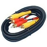 AIM-Cambridge / Cinch Connectivity Solutions 603DUGP Audio Cables DUBBING DUAL RCA GOLD, 3 FT