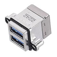 Amphenol Commercial Products MUSBR-4193-30 USB Type A Connectors Rugged Usb Conn 3.0 Std Recept R/a Pcb