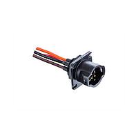 Amphenol LTW DD-10RFMC-RS7B30 Sensor Cables / Actuator Cables RBL, Large Size, Plastic, 5A, 10 pins, Female Connector, Male Contact, Square, Push Lock With Latch, Crimp, Receptacle With Cable/Wire, Length 300mm, IP67