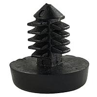 Essentra Components FBR-1 Push Fit Rivet Foot Foot,Barbed Rivet Mnt,Black