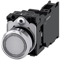 SIEMENS 3SU11530AB703FA0 Pushbutton ILLUMINATED PUSHBUTTON. CLEAR