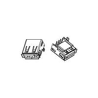 Amphenol FCI 87520-1012APLF USB Type A Connectors Type A, Receptacle Standard Thru Hole