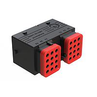 Amphenol SINE Systems ARC16-24SDR-P013 Headers 24 Position, Plug, Socket Contact, Size 16, Jackscrew, Bonded Front Seal, Keyed D, Reduced Diameter Rear Seal