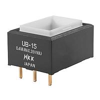 NKK Switches UB15RKG03N Pushbutton Switches RECT SPDT ON(ON) PC BODY ONLY .4VA