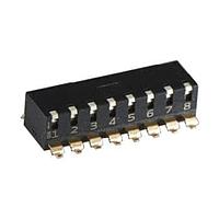 AMP Connectors - TE Connectivity EDSP02SGRNSTR04 DIP Switches E STACK PIANO 2P G SHORT SL T&R PD ON