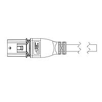 Anderson Power Products 2031KZ3-BK DC Power Cord SDG400 T-LATCH SNGL 3M RT 18A 400/600V