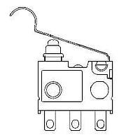 Panasonic Industrial Devices ASQ10418 Stroke SWITCH SNAP LVR SPDT .1A SLD
