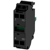SIEMENS 3SU14001AA103BA0 1 NO CONTACT BLOCK, 1NO W/CAGE CLAMP FRNT PLT