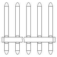 Amphenol Anytek OL0510000000G Headers OL 3.5 - 5P PIN bright tin plated L=16.5mm(F1.3) DIP type NL66 30%GF