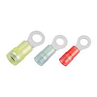 KS Terminals RNYDL2-3.7 Double Crimp Nylon, Double Crimp Ring, 16-14 AWG, #6