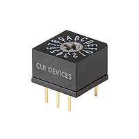 Same Sky (formerly CUI Devices) RDS6-16S-1065-D DIP Switches 16 Position Through Hole 2.54 mm Pitch Flush Cross Actuator