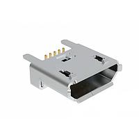 Amphenol GMCB05B231241H1EU Micro USB Type B Connectors Micro Usb B Smt Vt 5pos 30u" Black  Lcp