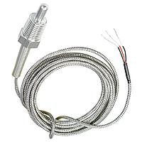 OMEGA TH-44008-1/8NPT-24 Pipe Plug Thermistor Probes with NPT Fitting and Lead Wire (± 0.2 °C (± 0.36 °F), Stripped Leads, 5000 Ω, 150 °C)