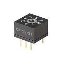 Same Sky (formerly CUI Devices) RDS6-8S-1065-D DIP Switches 8 Position Through Hole 2.54 mm Pitch Flush Cross Actuator