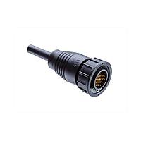 Amphenol LTW 1DD-18BFMM-SL6A04 Sensor Cables / Actuator Cables Ceres, Large Size, Plastic, 5A, 18 pins, Female Connector, Male Contact, Straight, Screw Thread, Overmolded, Length 4000mm, IP66