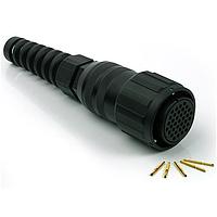 Amphenol Audio MP-4106-37S-C Connectors CABLE PLUG W/SOC CONT W/CAP